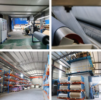 Connecteur de conduit flexible en tissu, rectangulaire ou rond, sur mesure, avec bride en acier pour joint de dilatation