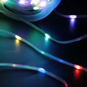 Weihnachts baum Dekor Guirnalda de Beleuchtung außen USB APP Fernbedienung Dream Color 5m 10m RGB LED Fairy Strip Light