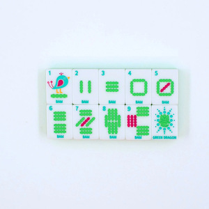 Wholesale New Light Luxury Acrylic 4-Layer Anti-Fading Striped Decorative <b>Mahjong</b> Tiles - Product Image 3