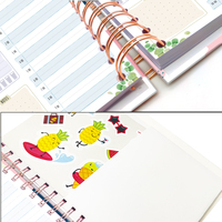 Carnet de notes et agenda quotidien/hebdomadaire A5 à spirale personnalisé 2026-2027 avec coffret cadeau