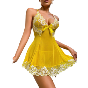 Lencería Sexy Transparente de Encaje y Malla de Poliéster, Pijama para Mujer con Busto Pequeño, Talla XXL, Sin Necesidad de Desprenderse, para Uso en Casa y Dormitorio - Product Image 5