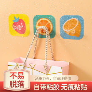 Ganchos decorativos al por mayor de fábrica, ganchos de dibujos animados de la serie Kiki, ganchos fuertes sin taladro para cocina y baño. - Product Image 3