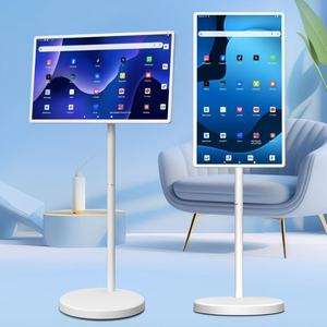 <span class=keywords><strong>Smart</strong></span> 27/24 InchTV con supporto da pavimento <span class=keywords><strong>Monitor</strong></span> Mobile Stand batteria per Fitness Home Office Wireless Casting Audio Touch Screen - Product Image 2
