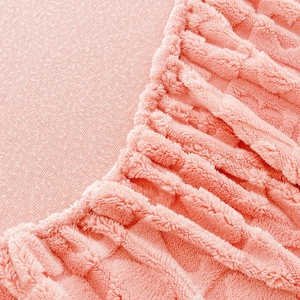 Bedtop <span class=keywords><strong>de</strong></span> una sola pieza <span class=keywords><strong>de</strong></span> invierno Coral Velvet reforzado con bridas Tuff cubierta protectora antideslizante sábana <span class=keywords><strong>de</strong></span> terciopelo tallado - Product Image 6