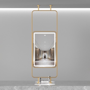 Espejo de Doble Cara para Salón de Belleza, Espejo de Corte de Cabello de Longitud Completa con Luz para Celebridades de Internet - Product Image 2