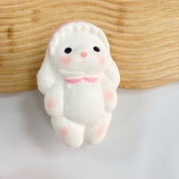 Jouets anti-stress à rebond lent, lapin mignon style Han avec écharpe, jouet de relaxation, décoration souple la plus vendue en PU