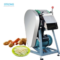 Trancheuse multifonctionnelle automatique pour bananes et légumes, commande PLC - Robot culinaire en acier inoxydable pour usage commercial, avec moteur