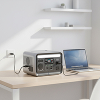 Générateur solaire d'urgence portable pour le camping, la maison et les voyages, batterie externe mobile, station d'alimentation portable Lifepo4 300w