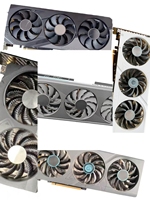Kartu Grafis Gaming GeForce RTX 4060 2X OC 8G GDDR6 Fan Hitam Desain Esports untuk Workstation Desktop, Bekas, Laris Terjual
