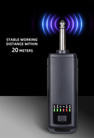 Harga Terjangkau Kualitas Tinggi Mikrofon Dinamis Ganda Isi Ulang Reverb Treble Bass 2.4G Nirkabel Lampu LED Peredam Kebisingan untuk