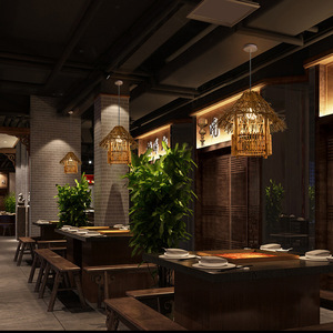 Hotel de Estilo Japonés Antiguo, y Barra de Bar Retro Personalizada con Mimbre, Restaurante, Casa de Té - Product Image 3