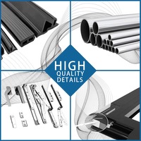 Nouveau design en alliage d'aluminium avec cadre en verre trempé et fenêtre Maison extérieure Véranda extérieure