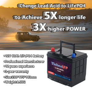 ハイパワー12V 60Ahリン酸鉄リチウムジャンプスターター、車用ジャンプスターター、モバイルバッテリー、LiFePO4バッテリーパック - Product Image 4