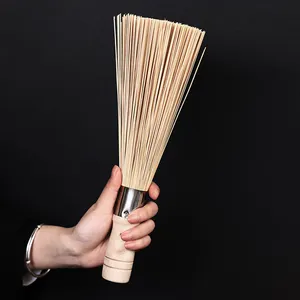 Kitchen Gadgets Natural Wood Handle Pan Pot Cleaning Brush Bamboo Kitchen Clean Wok Dish Brushes For Pot And Cutting Board