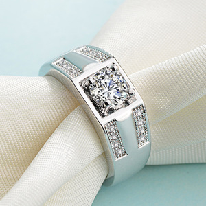 Nouvelle Arrivée Bague de Mariage Ajustable pour Couple, Zircon, Prix de Gros, pour la Saint-Valentin - Product Image 3
