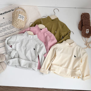 Purorigin Casual medio cuello alto Top Camiseta de manga larga Niño niña camiseta española <span class=keywords><strong>Ropa</strong></span> Para Ninas niñas <span class=keywords><strong>Ropa</strong></span> Interior camisas - Product Image 2