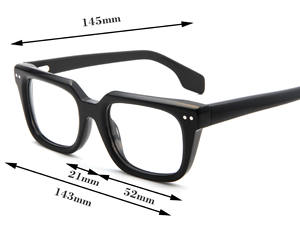 Klasik dikdörtgen gözlük optik çerçeve kaplumbağa kahverengi asetat Retro Vintage erkekler kadınlar için <span class=keywords><strong>50s</strong></span> 60s kaliteli gözlük - Product Image 2