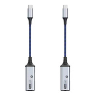 Adaptateur USB C vers USB C 60W avec prise audio 3,5 mm et USB-C, charge rapide PD et convertisseur DAC pour téléphone portable, neuf