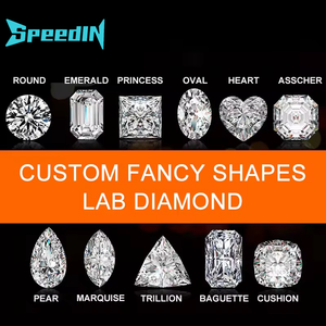 Speedin phòng thí nghiệm tốt-Kim Cương Bông tai Unisex 0.5ct vòng cắt Bông tai 14K vàng trắng phòng thí nghiệm kim cương Stud Bông tai thời trang đồ trang sức - Product Image 4