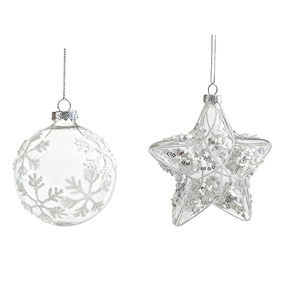 Juego de Adornos Esféricos Blancos de <span class=keywords><strong>Navidad</strong></span>, Decoraciones para el Hogar con Diseño de Santa Claus, Estilo Clásico, a Todo Color, Impermeables, Mini - Product Image 6