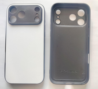 Casing HP Blanks dengan Pelat PC untuk Iphone 18 18pro 18promax 18 Duo 17 17pro 17air, Casing HP Sublimasi 2D, Mendukung Magnet