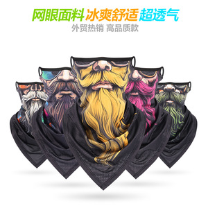 Khăn đa năng che mặt lưới tơ đá thoáng khí, chống nắng, dành cho nam, đi xe máy, đi ngoài trời, mùa hè - Product Image 4