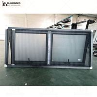 Fenêtre coulissante horizontale en aluminium sur mesure avec moustiquaire pour balcon de maison