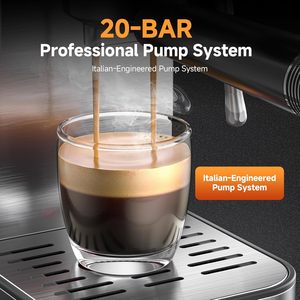 Cafetera Espresso Anbo Nueva, Cafetera Italiana para Cappuccino 15/20 <span class=keywords><strong>Nars</strong></span>, Cafetera Express Automática con Molinillo de Café Desmontable - Product Image 5