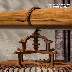 Gabbia per Uccelli di Lusso Grande, Vintage, in Plastica, Portatile, per Pappagalli e Agaporni, con Fondo Staccabile, per Casa e Viaggi - Product Image 5