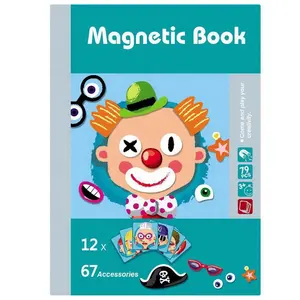 Çocuklar eğitim özel Montessori oyuncaklar manyetik kitap