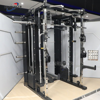 Máquina Smith Multifuncional Profesional XINRUI para Gimnasio con Logo Personalizado y Columna de Pesas
