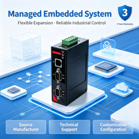 PC Industrial Integrado de Cuatro Núcleos a 2.0GHz para Riel DIN, 2x Ethernet 10/100/1000Base-T, 4x Serie, DIO, WiFi/LoRa/4G LTE, Ranura para Tarjeta SD