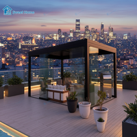 Pergola intelligente en aluminium résistante au vent Sweet Home, toit bioclimatique électrique, gazebo pour jardin, patio, utilisation en extérieur