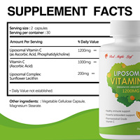 Cápsulas de Vitamina C Liposomal - Suplemento Dietético Amigable con el Intestino, Fórmula Suave para el Estómago, Absorción Mejorada y Apoyo Digestivo