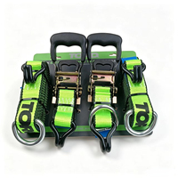 Sangle d'arrimage robuste pour camion, 25 mm, 2,5 tonnes (2500 kg), 5 m, avec cliquet, pour sécurisation de la charge