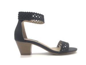 Phụ Nữ Mở Ngón Chân Khối Thấp Gót Dây Đeo Mắt Cá Chân Dép Ăn Mặc Giày Striptease Phụ Nữ Giày Dày đế Lạ Đảng PU In Cao Su - Product Image 5