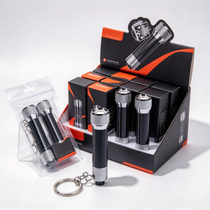 Mini lampe torche LED personnalisée en alliage d'aluminium, étanche, avec porte-clés, pour les situations d'urgence en extérieur et le transport quotidien - Product Image 4