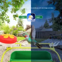 Mangeoire à oiseaux solaire avec reconnaissance IA, étanche IP65, caméra 4K, capture automatique des oiseaux, application WiFi, observation des oiseaux en extérieur