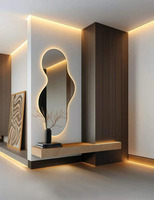 Meuble d'entrée moderne en bois, console de rangement pour couloir, table d'entrée pour la maison