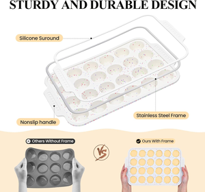 MUYULINS Factory Beige 12-Cup LFGB Non-Stick BPA Free Metal Reinforced Frame <b>Silicone</b> Cupcake Pan Muffin Tray <b>Baking</b> Mold - Product Image 2