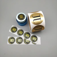 Pegatinas Personalizadas con Lámina Dorada, Adhesivas de Vinilo Resistentes al Agua, Formas Personalizadas, Impresión UV, Impresión de Etiquetas con Logotipo
