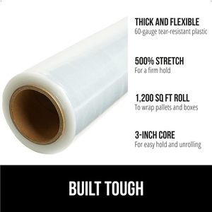 Rollo de Plástico de Alta Resistencia Gorilla Grip, 1200 Pies x 17 Pulgadas, para Uso Industrial - Product Image 2