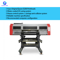 Printer UV GC-800 Roll to Roll Format Besar dengan 4 Buah Printhead Epson I3200 Sistem Pengeringan UV Berpendingin Air