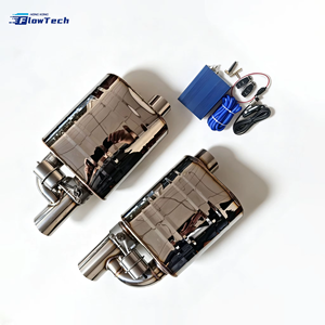 Système d'échappement silencieux ovale haute performance en acier inoxydable poli avec valve Valvetronic SS304 finition miroir - Product Image 6