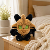 Fabricant de peluches personnalisées, jouets en peluche de 30 cm avec une queue, jouets en peluche fourrure animale, peluches animales personnalisées