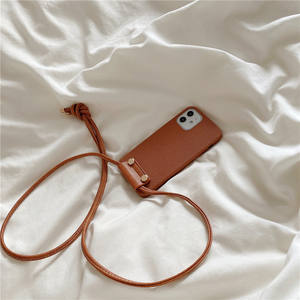 Étui de téléphone en cuir pour <span class=keywords><strong>iPhone</strong></span> 14, 13, 12 Pro Max, bandoulière, chaîne, support de téléphone, nouvelle collection - Product Image 6