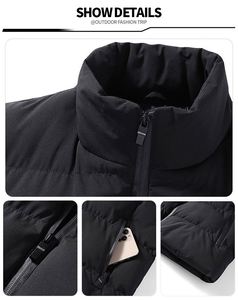 New Arrival Winter Sleeveless Casual Warm <b>Puffer</b> <b>Vest</b> for Men Waterproof & Windproof Outdoor Down <b>Vest</b> in Stock - Product Image 2