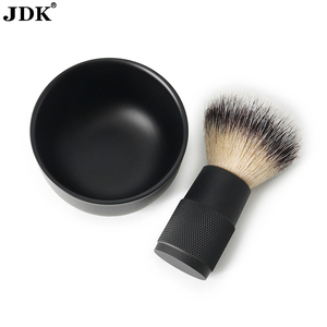 JDK fabbrica diretta da <span class=keywords><strong>barba</strong></span> sapone ciotola nero in acciaio inox metallo per rasatura spazzola - Product Image 4