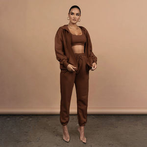 Fornitore all'Ingrosso Online Alxin, Set da Jogging 2 Pezzi con Logo Stampato, Felpe con Cappuccio, Abbigliamento Casual da <span class=keywords><strong>Donna</strong></span>, <span class=keywords><strong>Tuta</strong></span> da Ginnastica Femminile - Product Image 2