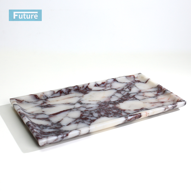 Luxury Calactta Green Marble Serving Tray